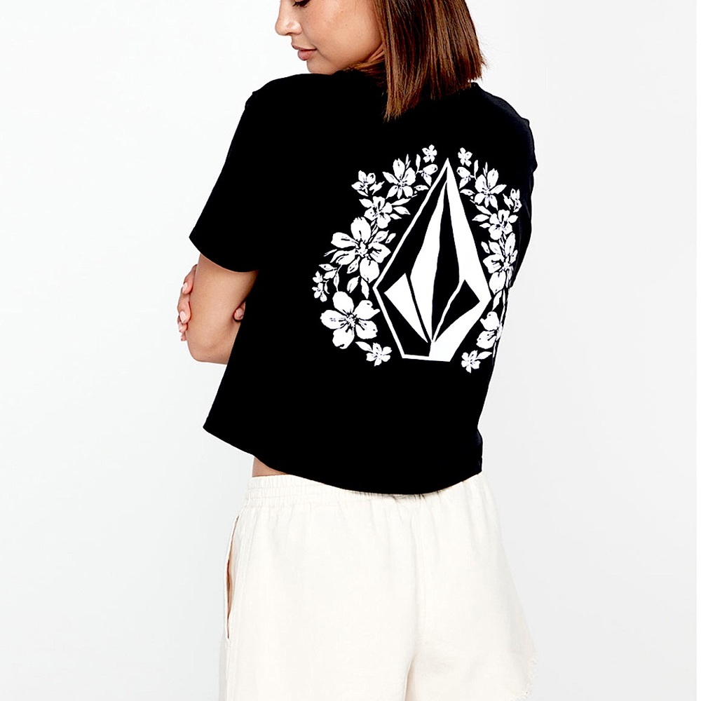 VOLCOM Pocket Dial Womens Pocket Tee Medium